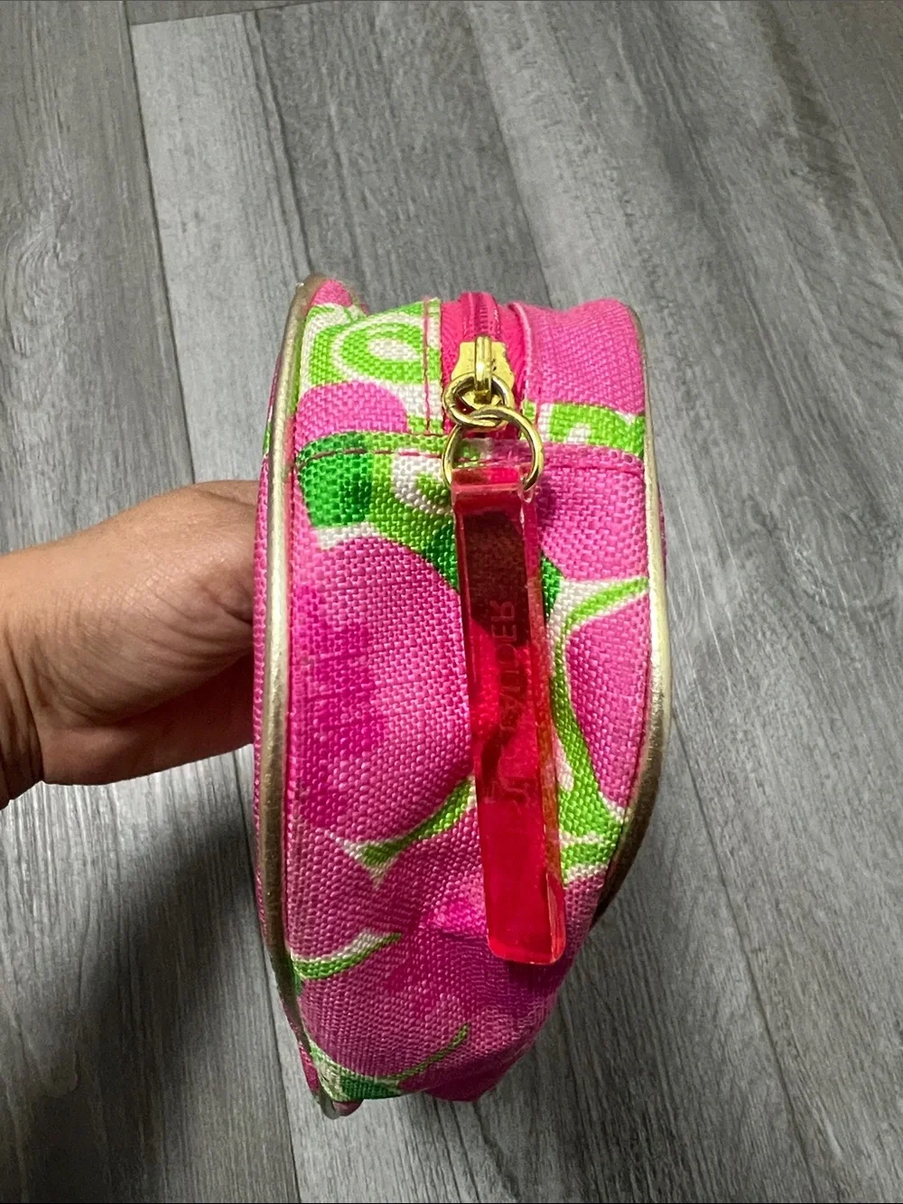 Lily Pulitzer Estée Lauder collab cosmetic bag